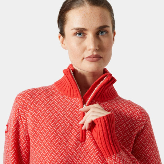 Damen-Strickpullover aus isländischer Wolle mit Arktis-Motiv