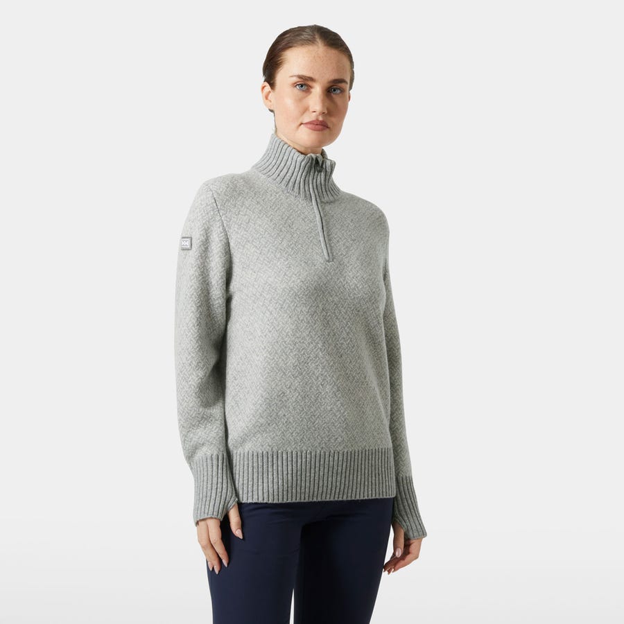 Damen-Strickpullover aus isländischer Wolle mit Arktis-Motiv