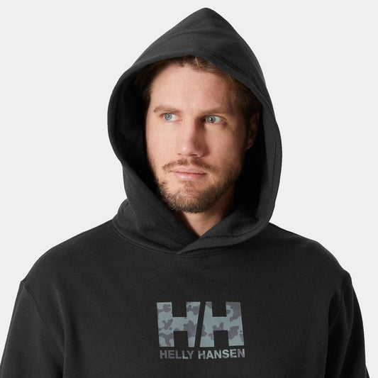 Herren-Hoodie aus Baumwollfleece mit Grafikprint