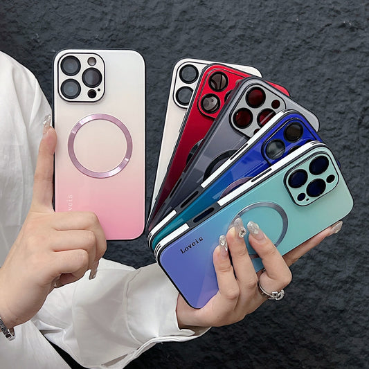 iPhone 17 ProMax Gradient Glass-Gloss Hülle