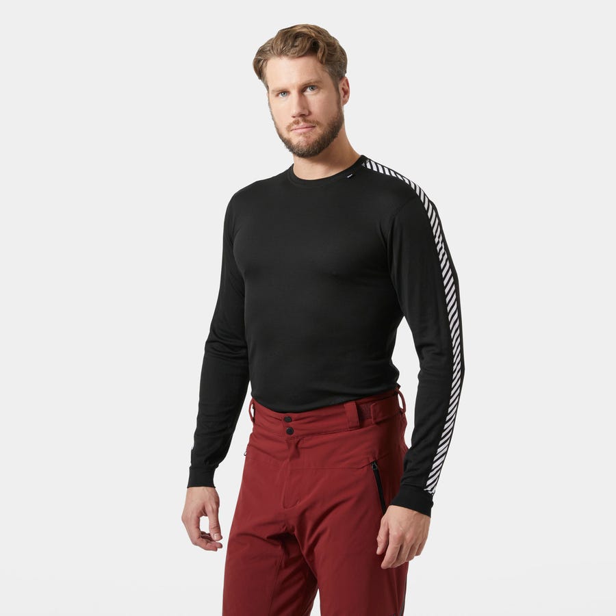 Men's LIFA Stripe Long-Sleeve Crew Base Layer