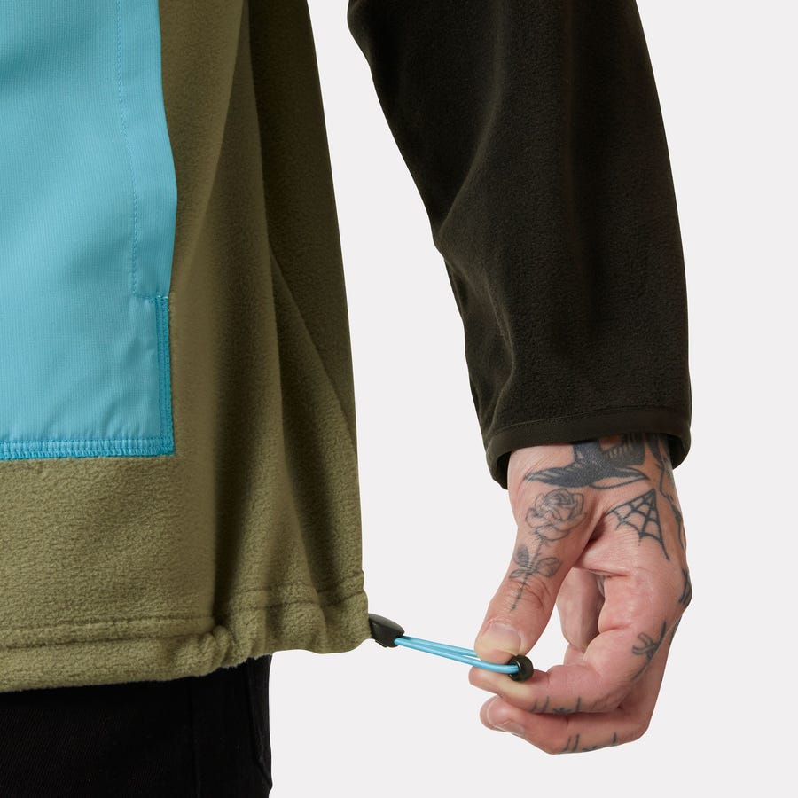 Unisex-Fleeceanorak mit halbem Reißverschluss 