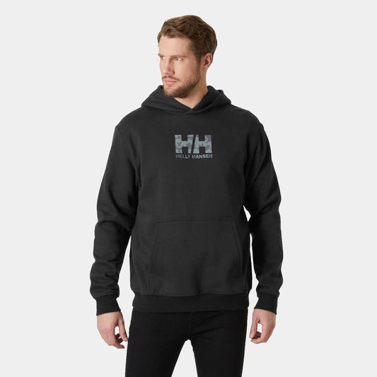 Herren-Hoodie aus Baumwollfleece mit Grafikprint 