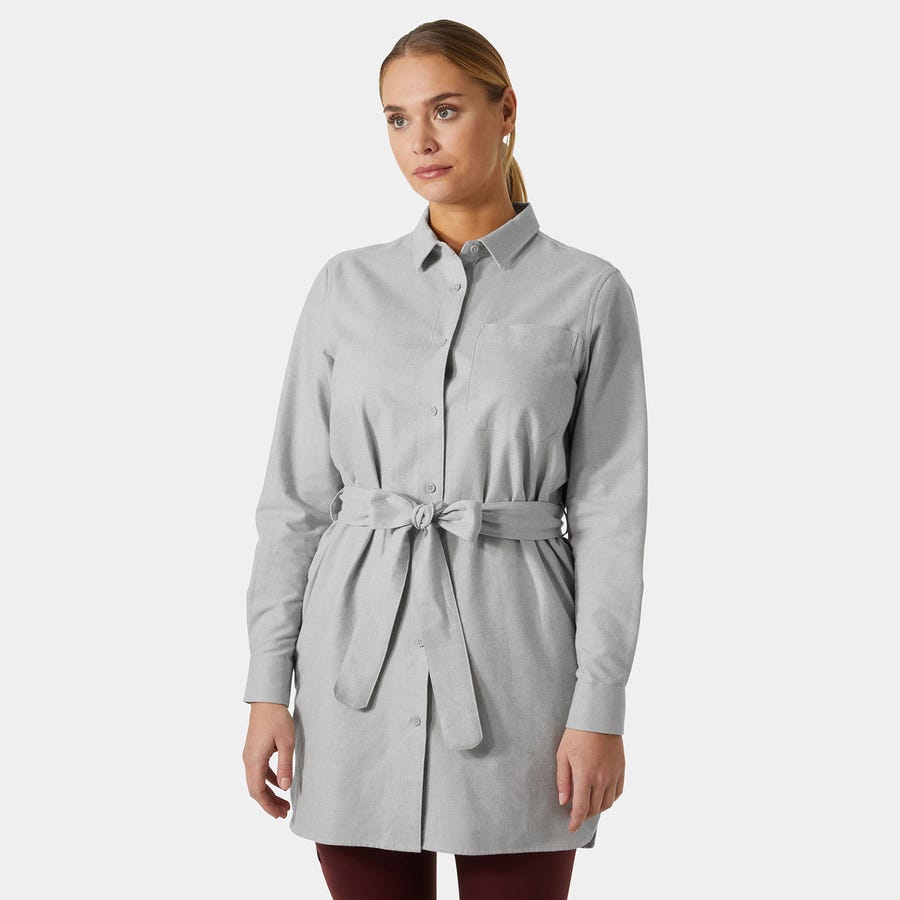 Women's Organic Flannel Shirt Dress