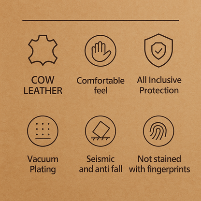 Premium Leather Anti-Fingerprint - Comfortable Grip iPhone 17 Series