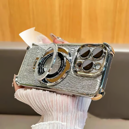 Schutzhülle mit Airbag-System an allen vier Ecken, magnetischem Ständer und Fallschutz für iPhone