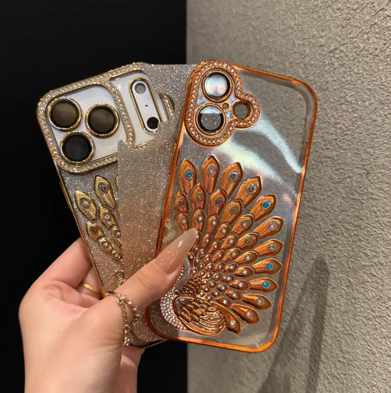 Creative Electroplating Peacock Phone Case (for iPhone Series)