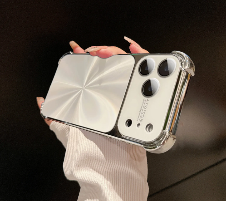 Full-size Shockproof Phone Case with AI button and CD Pattern for iPhone Series