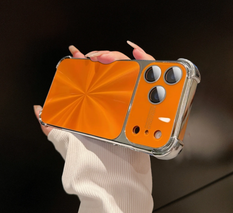 Full-size Shockproof Phone Case with AI button and CD Pattern for iPhone Series