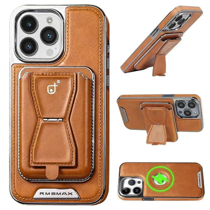 Suitable for iPhone Card Holder Magnetic Business Leather Mobile Phone Case